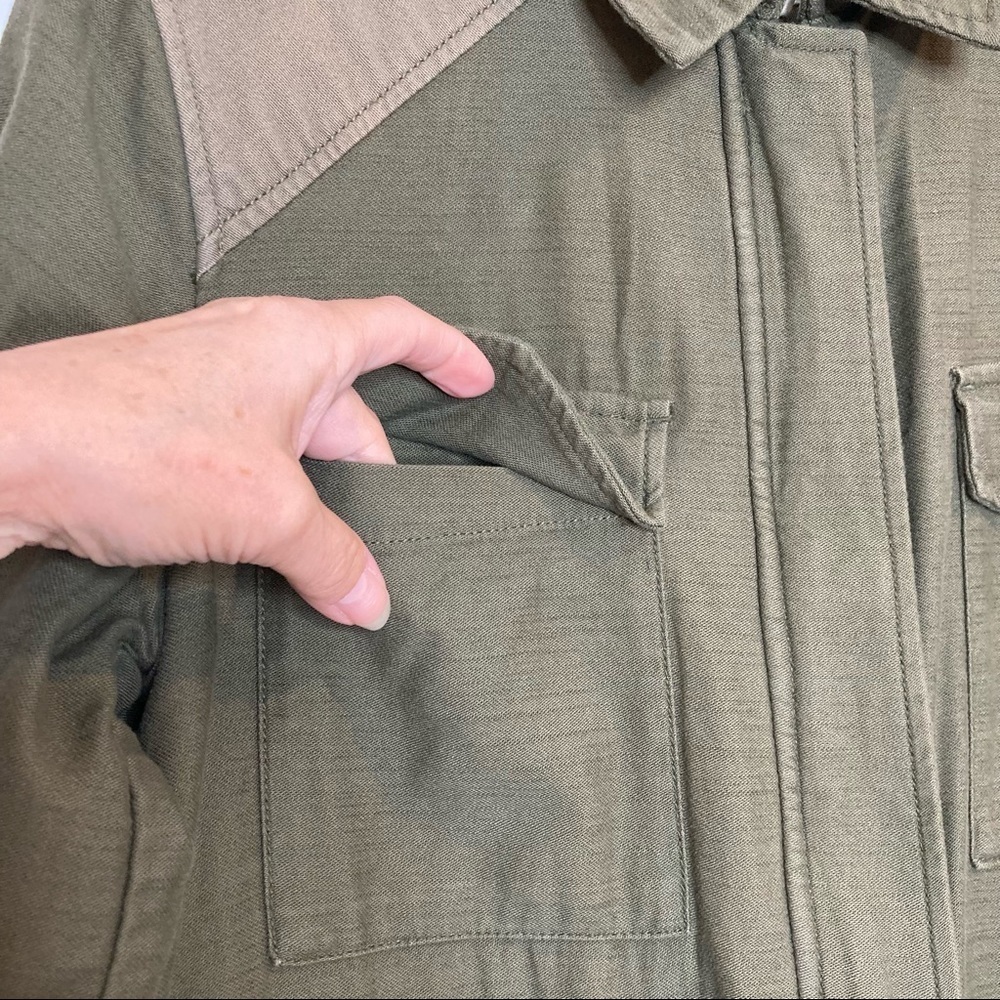 Gap Olive Green 3/4 Length Utility/Military Jacket - Picture 12 of 14